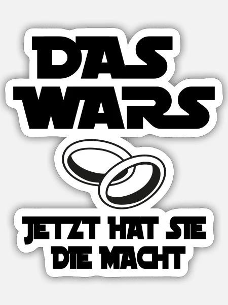 das wars - jetzt hat sie macht - Sticker Größe S (10 x 10 cm) - Mattweiß