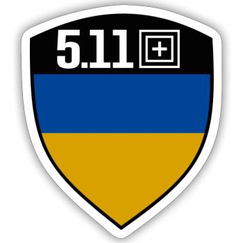 Ukraine 5.11 - Sticker size S (10 x 10 cm) - white matte - Front