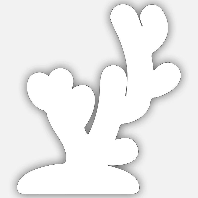 Océan de corail Sticker taille S (10 x 10 cm)