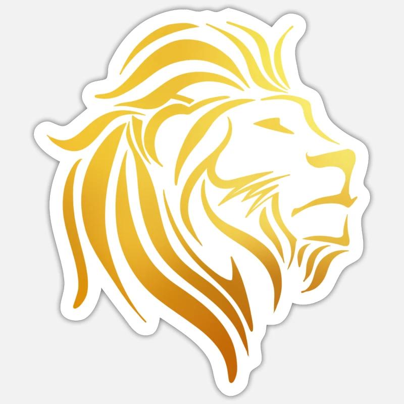 Sternzeichen Löwe Sticker Größe S (10 x 10 cm)