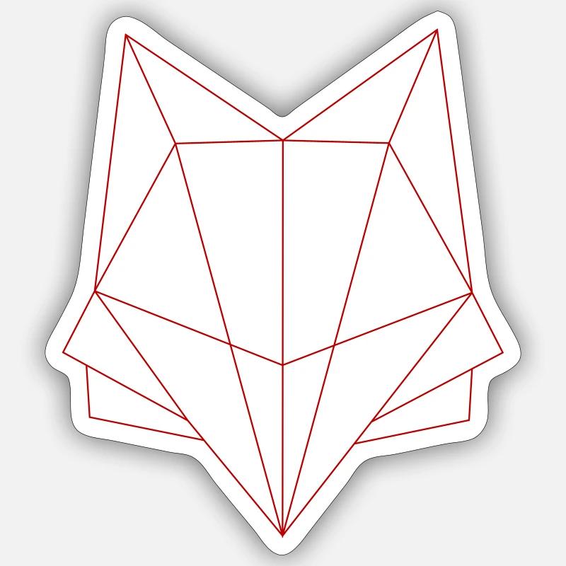 Fox - Sticker size S (10 x 10 cm) - white matte