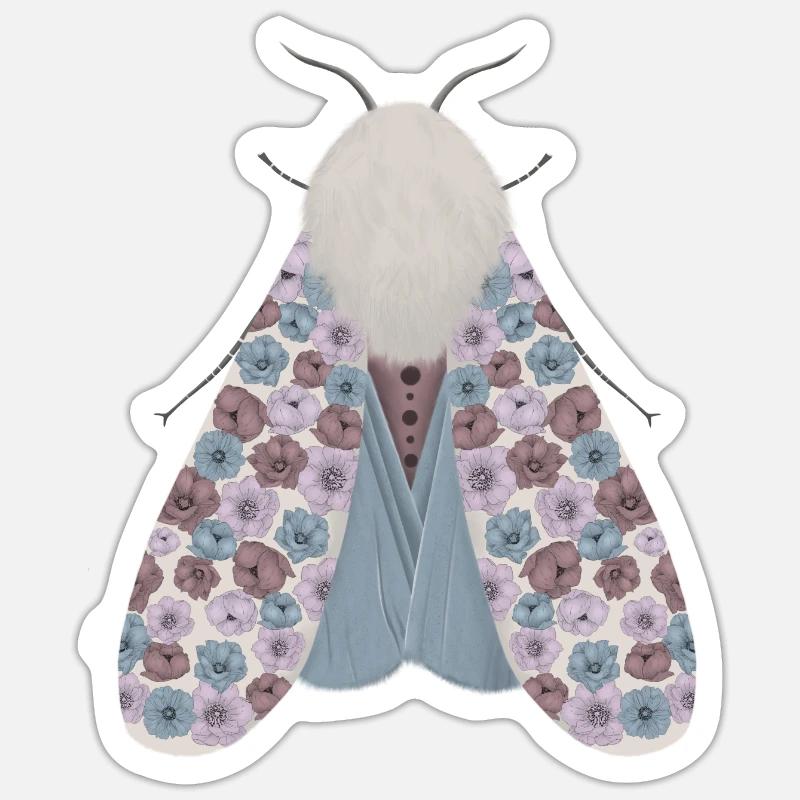 Moth Sticker size S (10 x 10 cm)