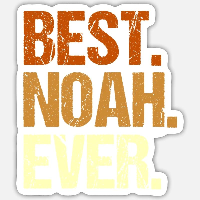 Noah - Sticker Größe S (10 x 10 cm) - Mattweiß