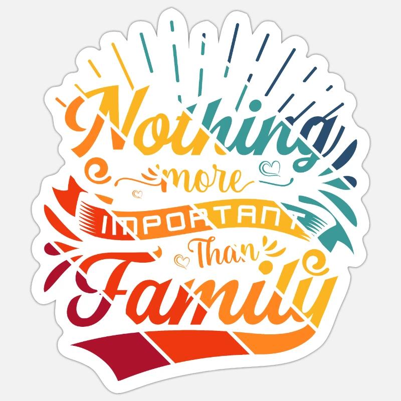 Rien de plus important Sticker taille S (10 x 10 cm)