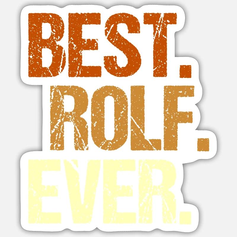 Rolf - Sticker size S (10 x 10 cm) - white matte