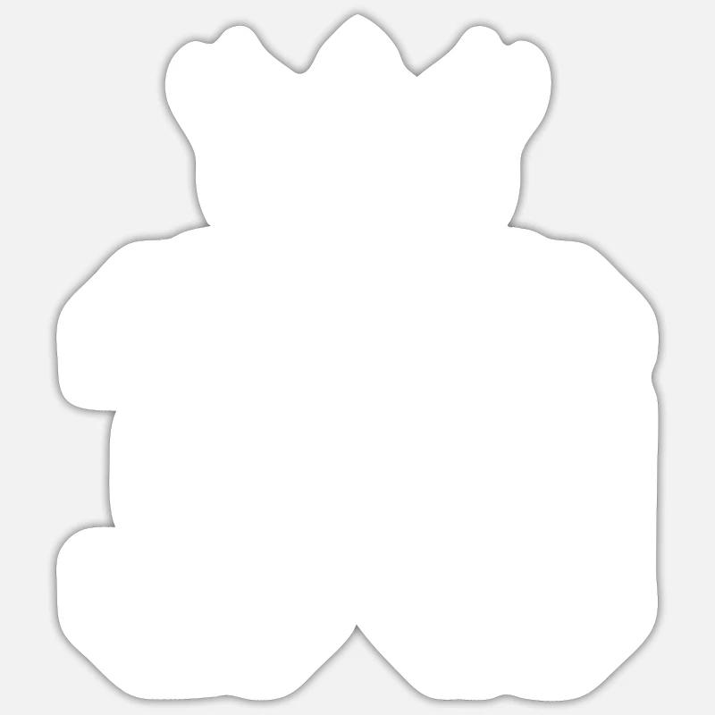 30 Zahl Krone - Sticker Größe S (10 x 10 cm) - Mattweiß