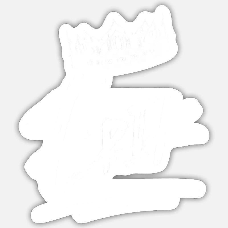 Erik - Sticker Größe S (10 x 10 cm) - Mattweiß