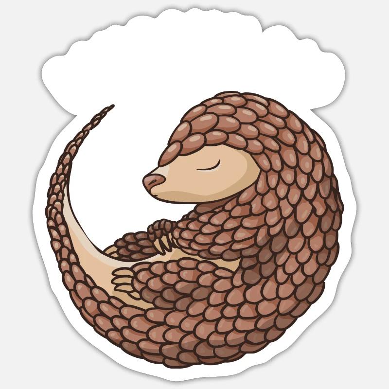 Pangolin Dad Pangolin Sticker size S (10 x 10 cm)