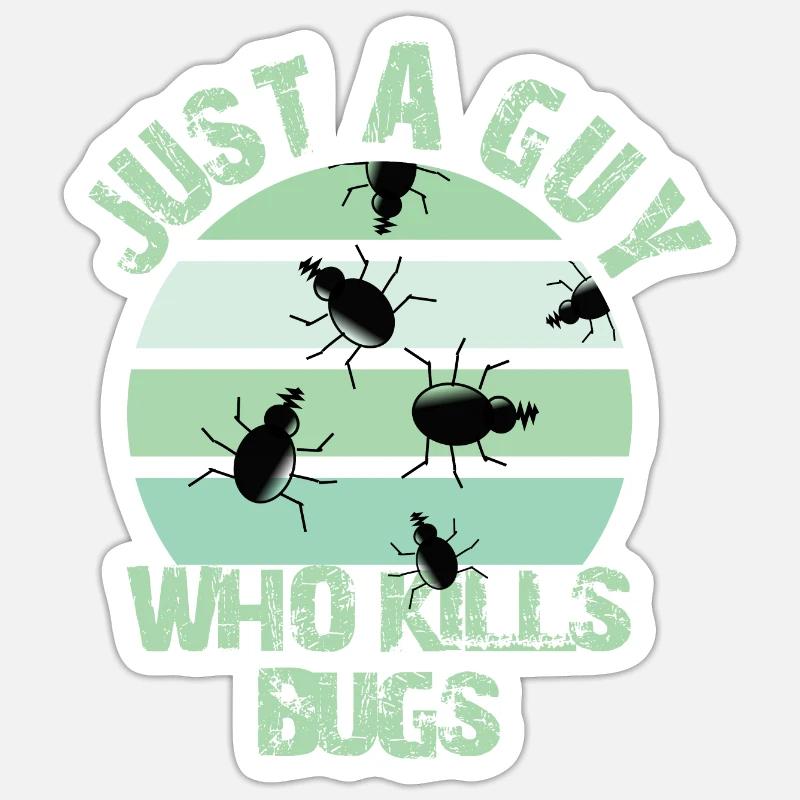 Exterminator - Sticker size S (10 x 10 cm) - white matte