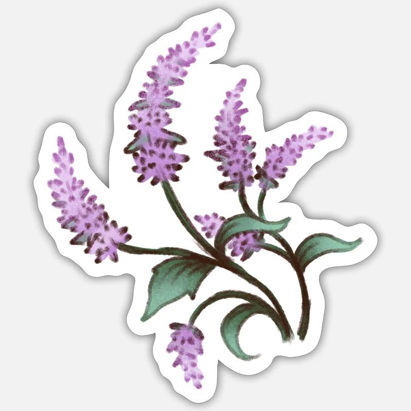 Blume 1 Sticker Größe S (10 x 10 cm)