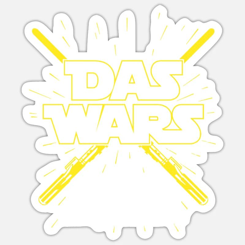 JGA Junggesellenabschied Das wars Bräutigam Mann - Sticker Größe S (10 x 10 cm) - Mattweiß