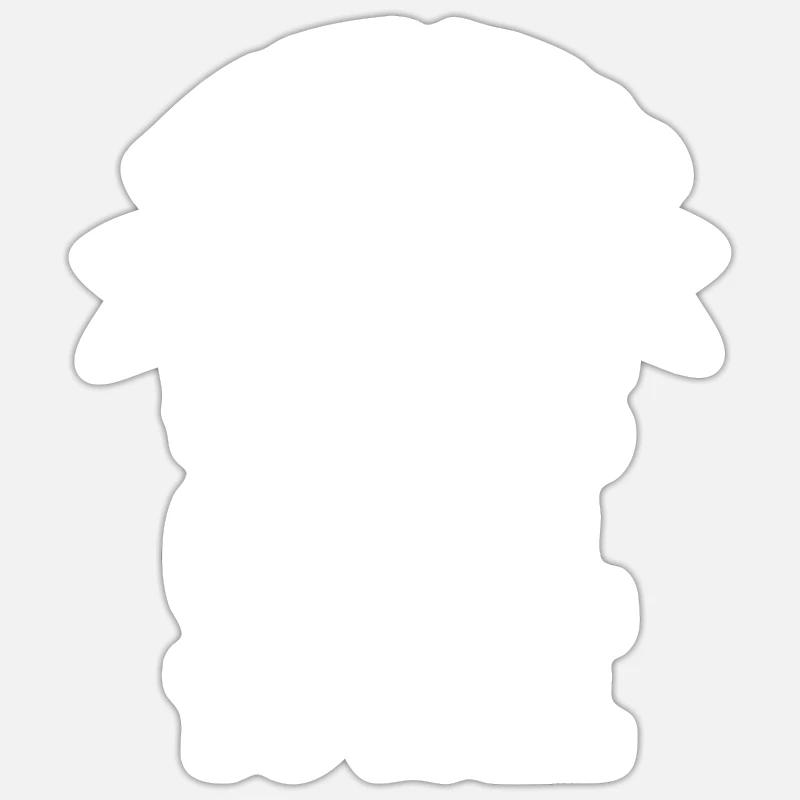 Dachdecker - Sticker Größe S (10 x 10 cm) - Mattweiß