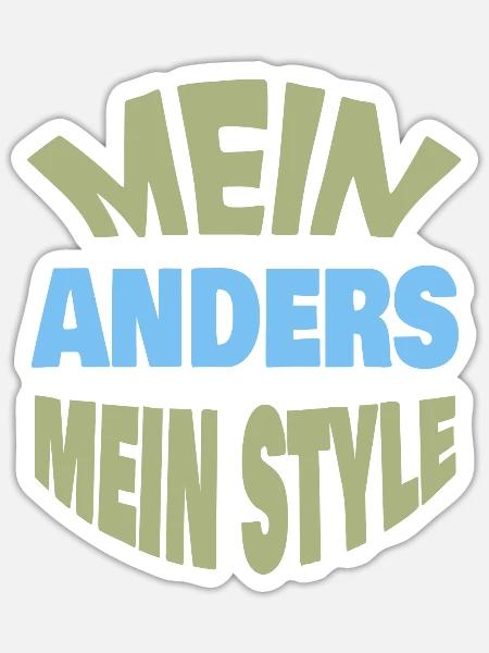 Anders - Sticker Größe S (10 x 10 cm) - Mattweiß