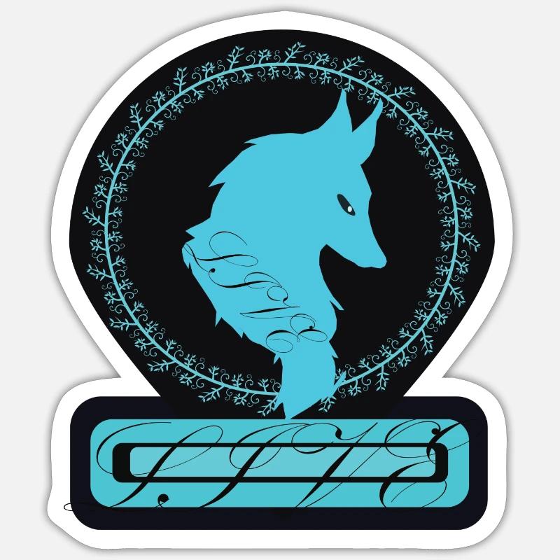 Wolf - Sticker size S (10 x 10 cm) - white matte