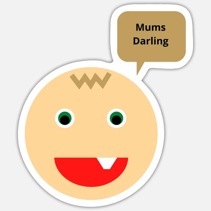 Mutterkinder aufgepasst Sticker Größe S (10 x 10 cm)