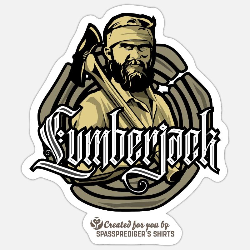 lumberjack Sticker Größe S (10 x 10 cm)