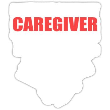 Care Voice Humorous Person Gift - Sticker size S (10 x 10 cm) - white matte - Front