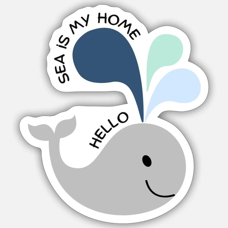 Wal Sticker Größe S (10 x 10 cm)