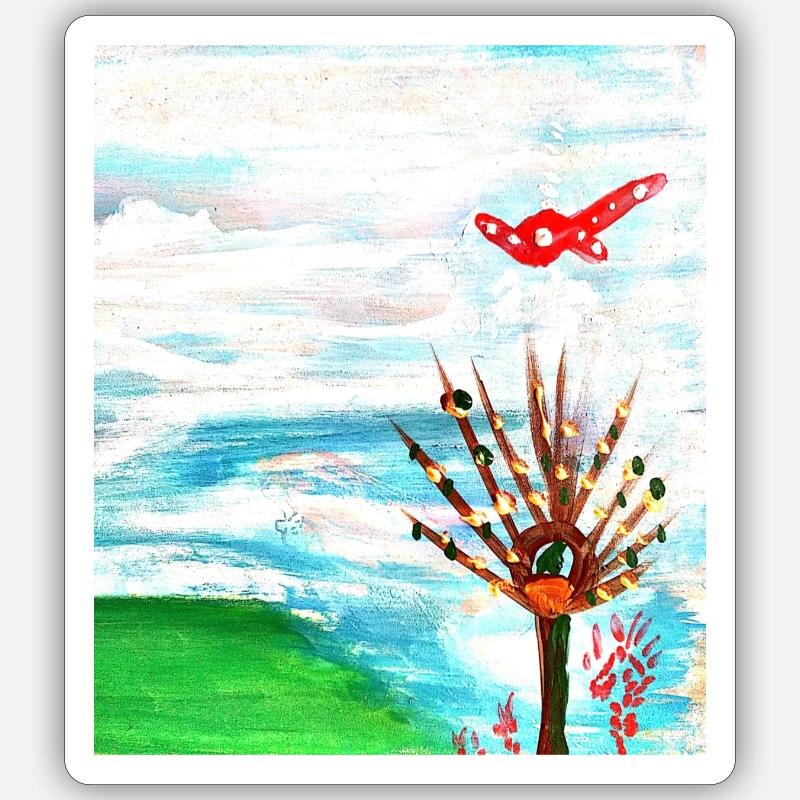 Arrivée Sticker taille S (10 x 10 cm)