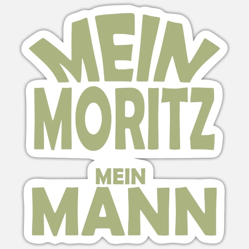 Moritz - Sticker Größe S (10 x 10 cm) - Mattweiß
