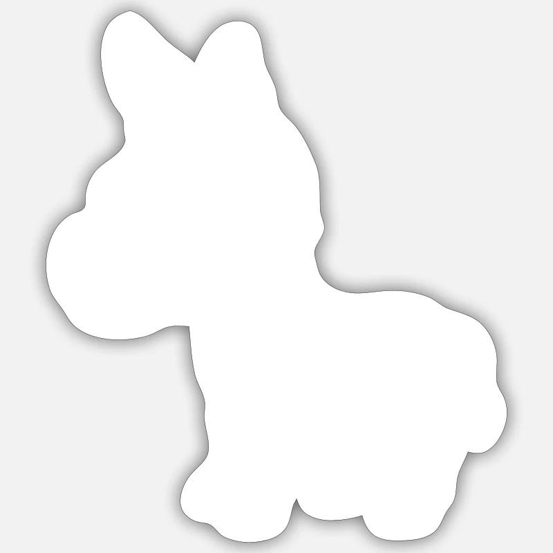 Donkey Comic Animal - Sticker size S (10 x 10 cm) - white matte