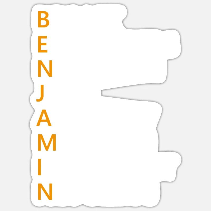 Benjamin Name Geschenk Sticker Größe S (10 x 10 cm)