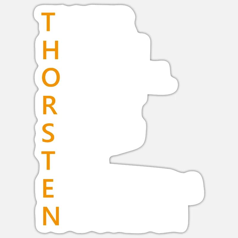 Thorsten Name Geschenk Sticker Größe S (10 x 10 cm)