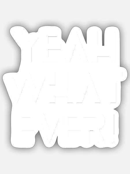 - Sticker size S (10 x 10 cm) - white matte