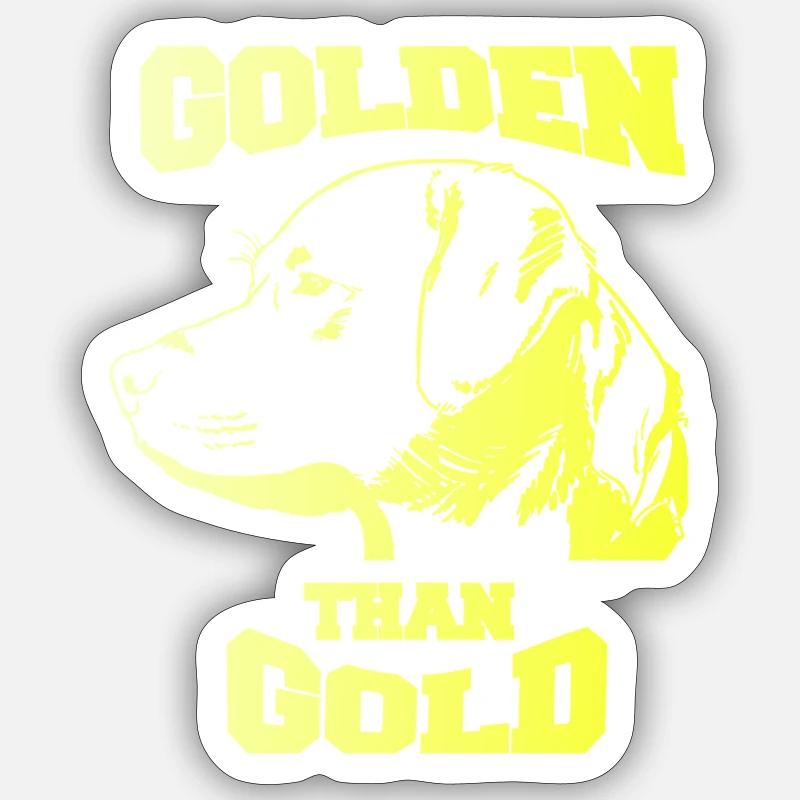 Doré que l’or Sticker taille S (10 x 10 cm)