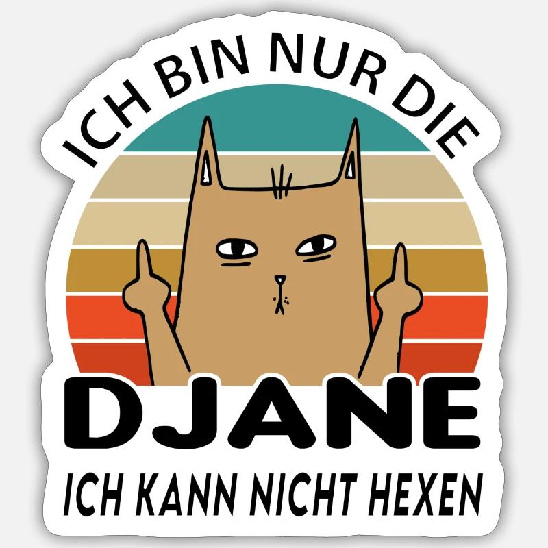 Djane Sticker Größe S (10 x 10 cm)
