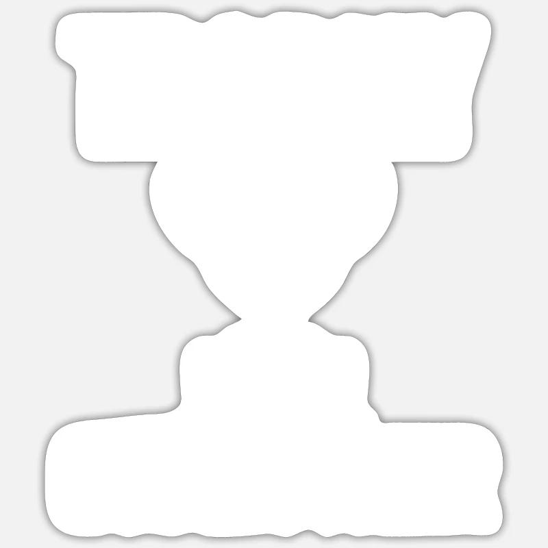 Trophäe Patin Sticker Größe S (10 x 10 cm)