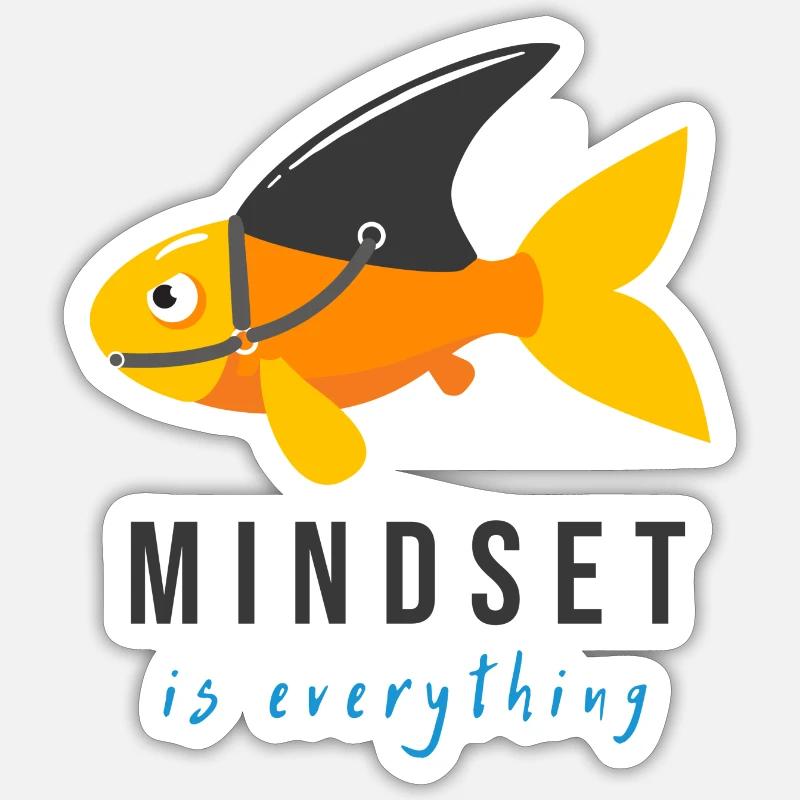 Mindset is everything Sticker taille S (10 x 10 cm)