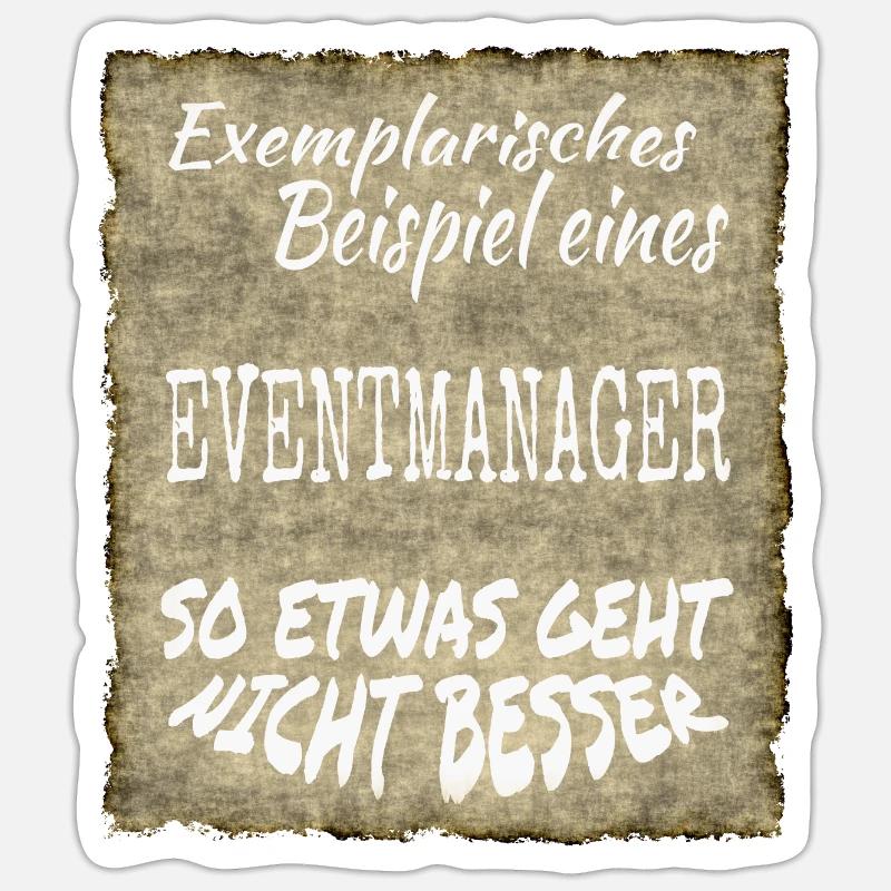 Eventmanager - Sticker Größe S (10 x 10 cm) - Mattweiß