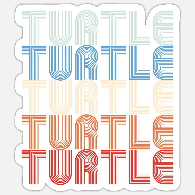 Turtle Sticker size S (10 x 10 cm)