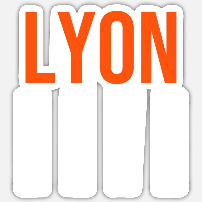 Lyon IV - Sticker taille S (10 x 10 cm) - blanc mat