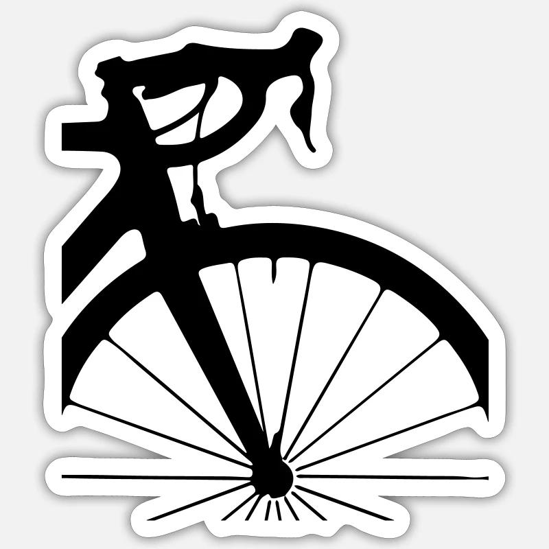 découpe de vélo de route Sticker taille S (10 x 10 cm)