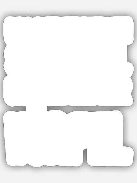 Ich bin der Würfel - Sticker Größe S (10 x 10 cm) - Mattweiß