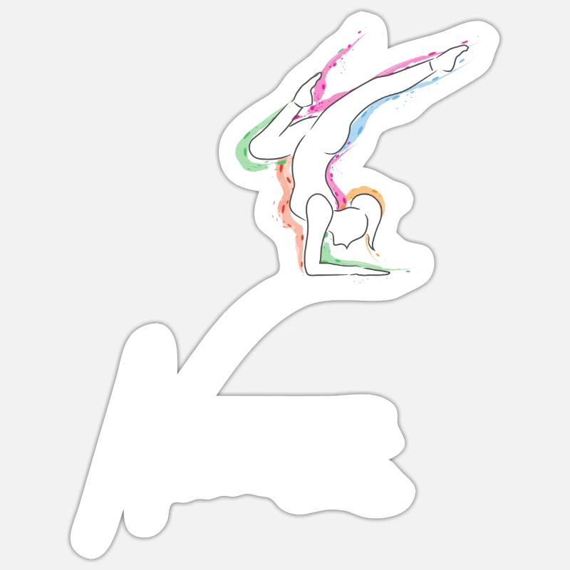 Namasté - Sticker taille S (10 x 10 cm) - blanc mat
