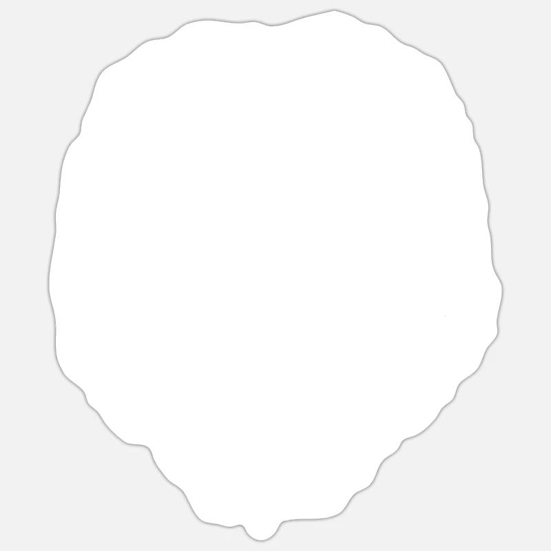 Gorille - Sticker taille S (10 x 10 cm) - blanc mat