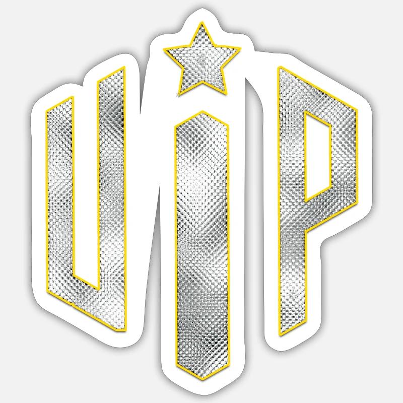 VIP One - Sticker size S (10 x 10 cm) - white matte