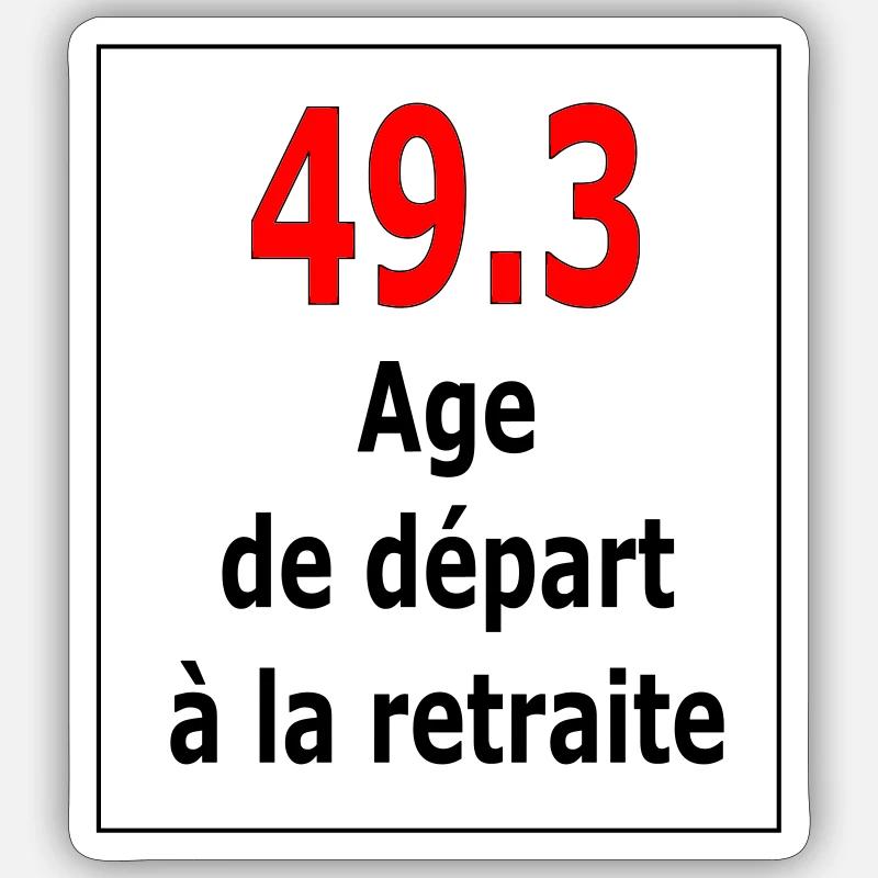 49.3 - Sticker taille S (10 x 10 cm) - blanc mat