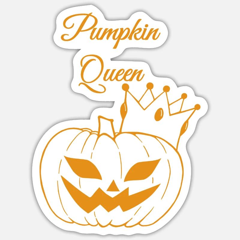 Pumpkin Queen - Sticker size S (10 x 10 cm) - white matte