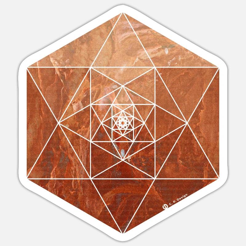 Sandstein Gem Sticker Größe S (10 x 10 cm)