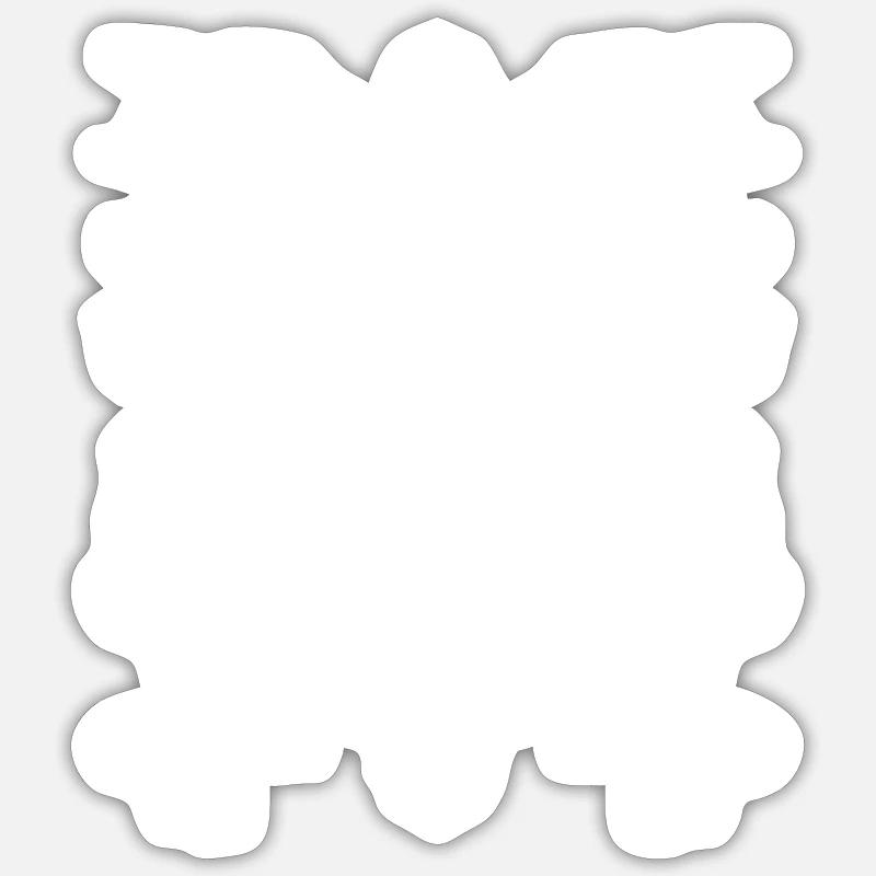 Dinosaurier Hässlicher Weihnachtspullover Sticker Größe S (10 x 10 cm)