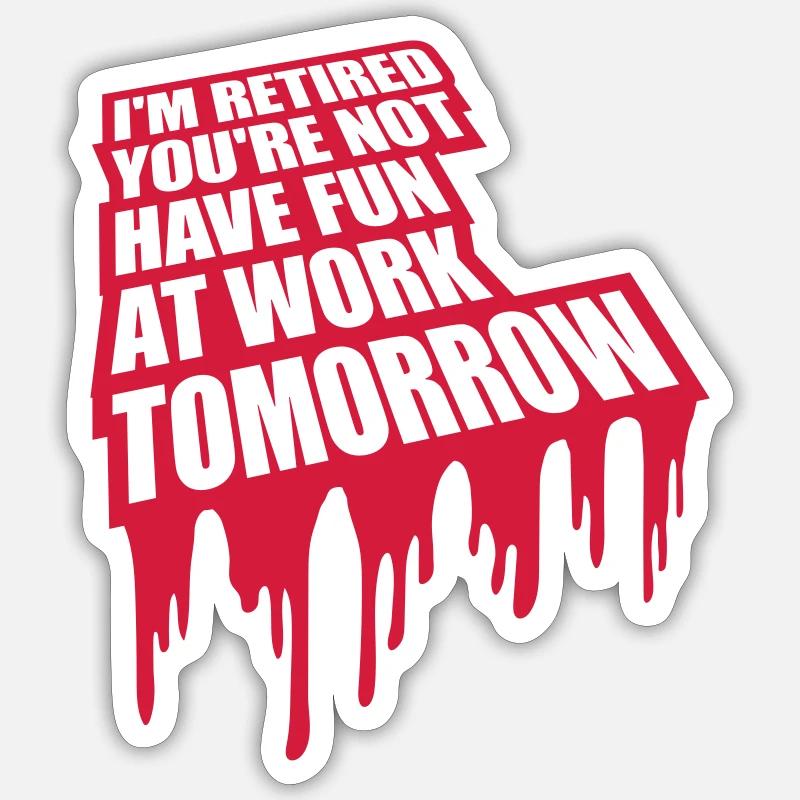 have fun at work - Sticker Größe S (10 x 10 cm) - Mattweiß