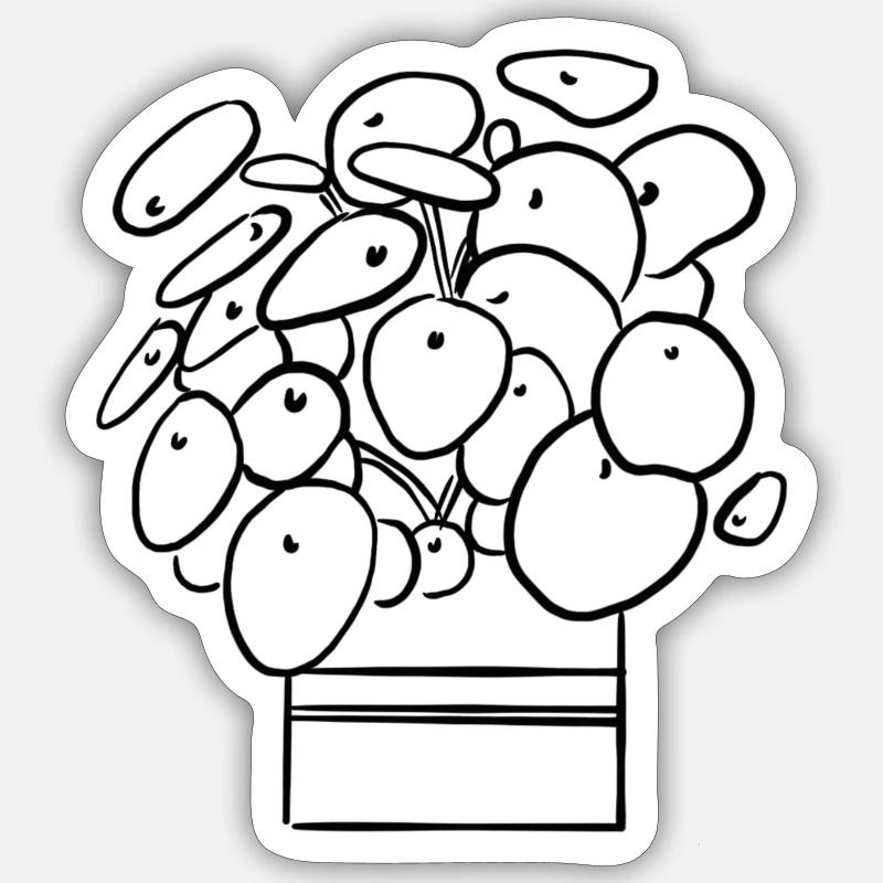 🪴Planter - Sticker taille S (10 x 10 cm) - blanc mat