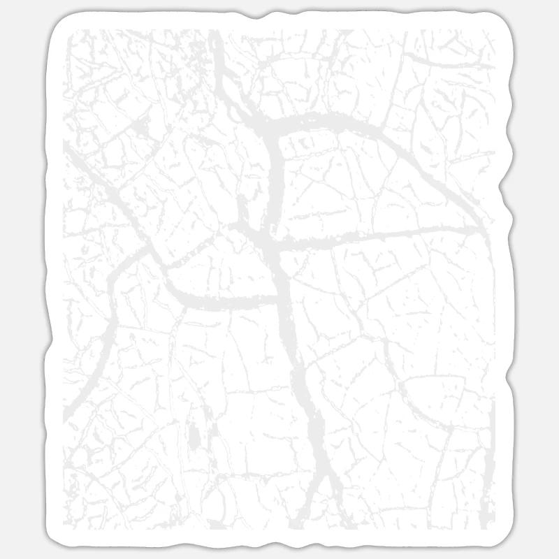 Krakel Structure de fond - Sticker taille S (10 x 10 cm) - blanc mat