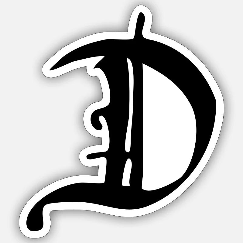 D - Sticker taille S (10 x 10 cm) - blanc mat