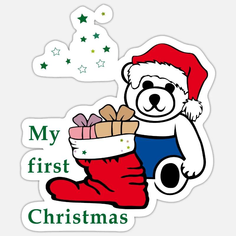 Mon premier Noël Sticker taille S (10 x 10 cm)