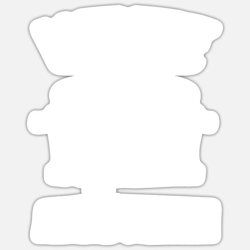 Tischfussball - Sticker Größe S (10 x 10 cm) - Mattweiß